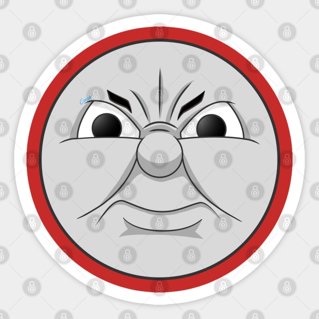 James angry face Sticker by corzamoon